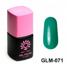 Гель-лак Мир Леди сверхстойкий - Насыщенный зеленый GLM-071 Мудрый Эльф